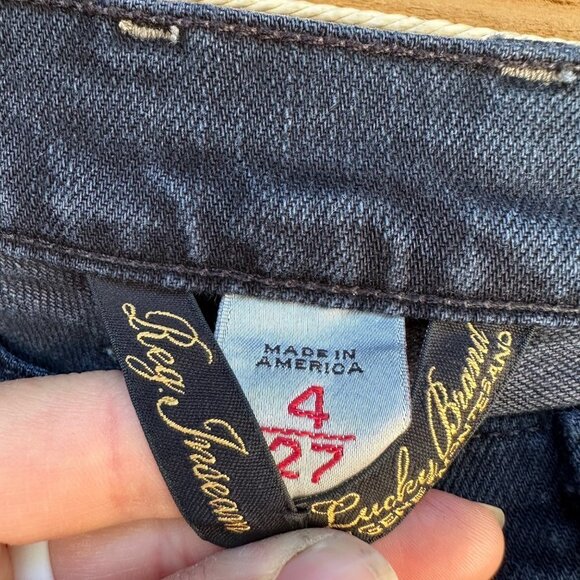 Lucky Brand Flare Bell Bottom Dark Blue Jeans Size 4 - Picture 7 of 14